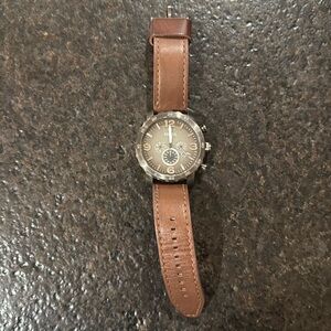 Men’s Fossil Watch Brown Leather Band